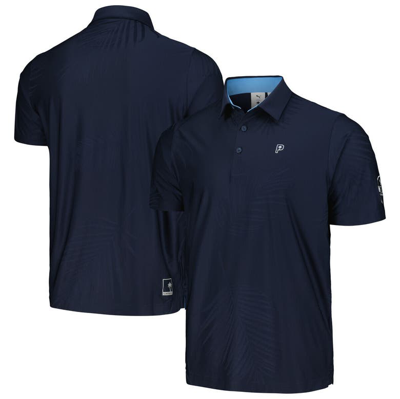 Puma Men's  X Ptc Navy Wm Phoenix Open Jacquard Mattr Polo Shirt