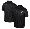 Colosseum Black Vanderbilt Commodores Daly Print Polo In Black