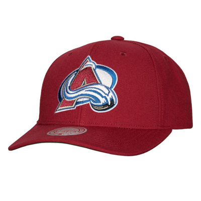 Mitchell & Ness Men's  Burgundy Colorado Avalanche Team Ground Pro Adjustable Hat