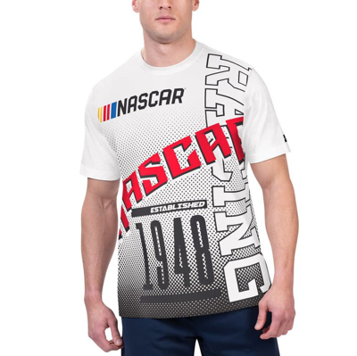 Starter White Nascar Merchandise Extreme Lineman Graphic T-shirt