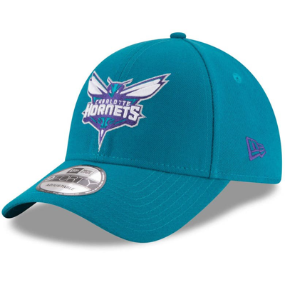 New Era Teal Charlotte Hornets Official Team Color 9forty Adjustable Hat
