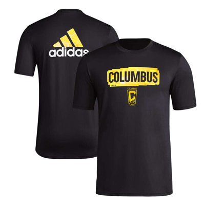Adidas Originals Adidas Black Columbus Crew Local Pop Aeroready T-shirt