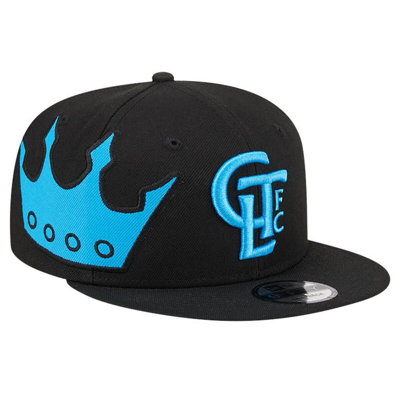 New Era Black Charlotte Fc Jumbo 9fifty Snapback Hat