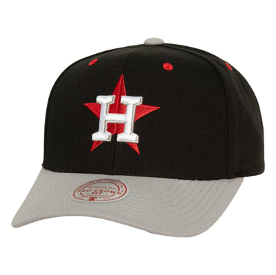Mitchell & Ness Men's  Black Houston Astros Bred Pro Adjustable Hat