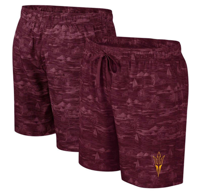 Colosseum Maroon Arizona State Sun Devils Ozark Swim Shorts