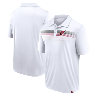 Fanatics Branded White Arizona Cardinals Victory For Us Interlock Polo In Wht,b.grnt