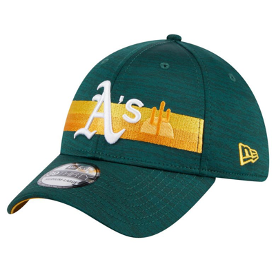 New Era Men's  Green Oakland Athletics Spring Training Digi 39thirty Flex Hat