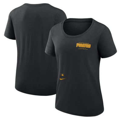 Nike Black Pittsburgh Pirates Authentic Collection Performance Scoop Neck T-shirt