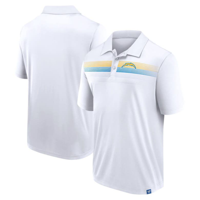 Fanatics Branded White Los Angeles Chargers Victory For Us Interlock Polo