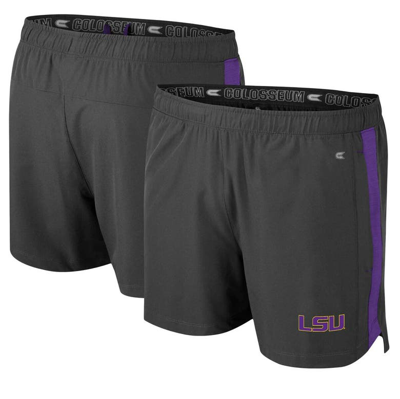 Colosseum Charcoal Lsu Tigers Langmore Shorts