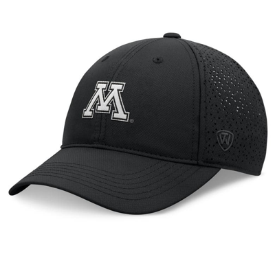 Top Of The World Black Minnesota Golden Gophers Liquesce Trucker Adjustable Hat