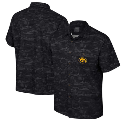 Colosseum Black Iowa Hawkeyes Ozark Button-up Shirt