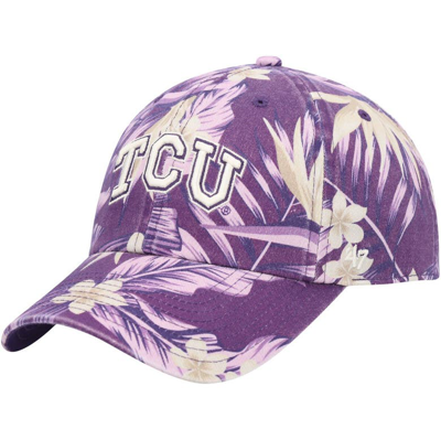 47 ' Purple Tcu Horned Frogs Tropicalia Clean Up Adjustable Hat