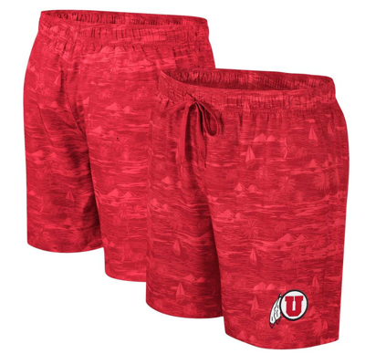 Colosseum Red Utah Utes Ozark Swim Shorts