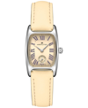 HAMILTON WOMEN'S SWISS AMERICAN CLASSIC SMALL SECOND BEIGE LEATHER STRAP WATCH 24X27MM