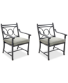 AGIO WYTHBURN MIX AND MATCH SCROLL OUTDOOR DINING CHAIRS, SET OF 2