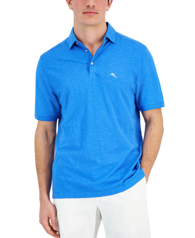 Tommy Bahama Men's Portola Point Space-dyed Stripe Polo Shirt In Palace Blue