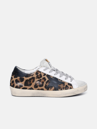 Golden Goose 'super-star Classic' Multicolor Leather Sneakers In Brown