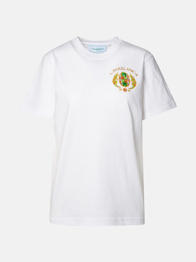 Casablanca 'joyaux D'afrique' White Organic Cotton T-shirt