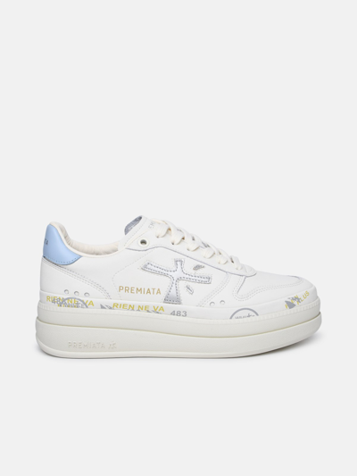Premiata 'micol' Ivory Leather Sneakers