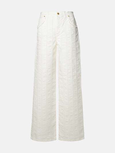 Blumarine White Cotton Jeans