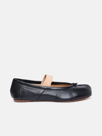 Maison Margiela 'tabi' Black Nappa Ballet Flats