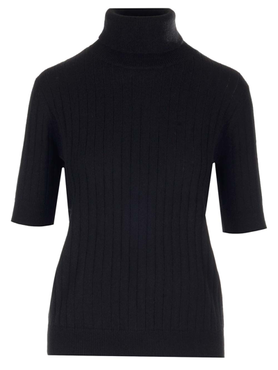 Lisa Yang Beca Sweater With High Collar In Black