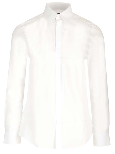 Dolce & Gabbana White Tailored Shirt In Bianco