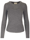 Isabel Marant Zilyae Slim Fit Pullover In Grey
