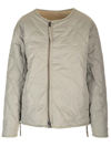 Taion Reversible Quilted Jacket Coats Grey In Grey