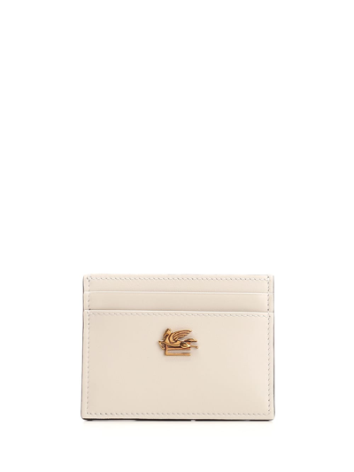 Etro 6 Slots Card Case In White