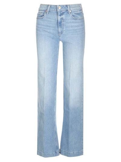 Paige Leenah Straight Jeans In Light Blue