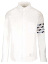 Thom Browne 4 Bar Straight Fit Shirt In Blue