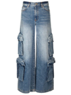 Amiri Cargo Jeans In Blue