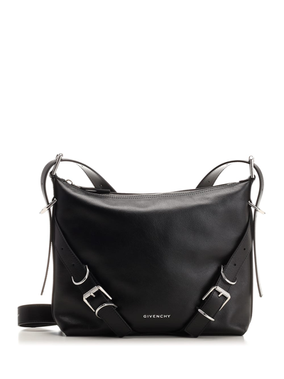 Givenchy Voyou Leather Bag In Black
