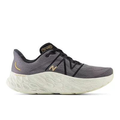 New Balance Men's Fresh Foam X More V4 Running Shoes In Black/grey/beige