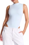 Naked Wardrobe The Nw Sleeveless Bodysuit In Light Blue