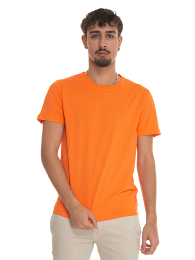 Peuterey Manderly01 Short-sleeved Round-necked T-shirt In Orange