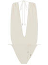 Saint Laurent Nylon Blend One Piece Swimsuit