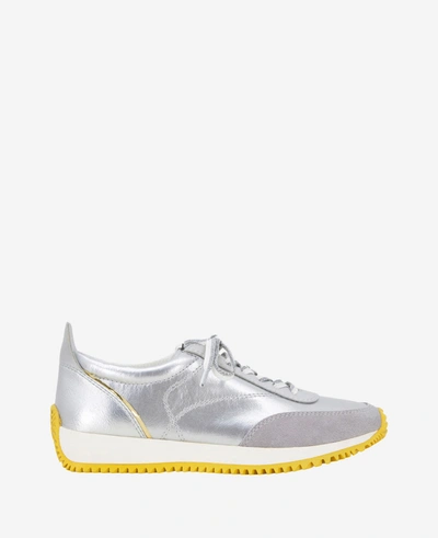 Kenneth Cole Women's Jamie Lace Up Low Top Sneakers In Silver