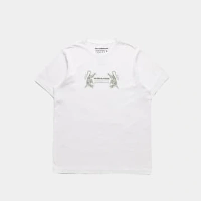 Maharishi Double Tigers Miltype T-shirt In White