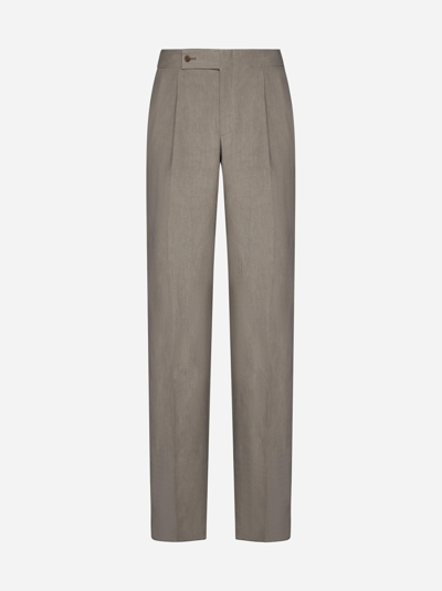 GIORGIO ARMANI WRAP STRAIGHT TROUSERS