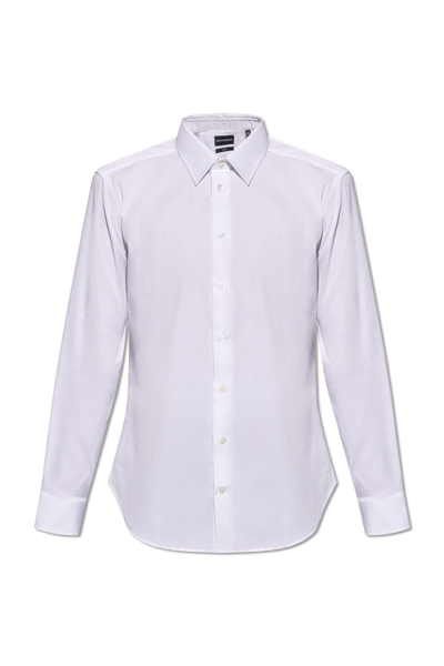 Emporio Armani Cotton Shirt In White