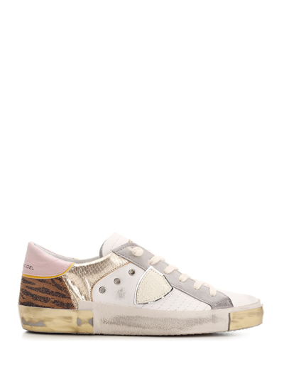 Philippe Model Sneakers In Blanc Or