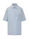 Darkpark Shirt With Logo In Azzurro