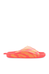 Adidas By Stella Mccartney Striped Pool Slides In Verde