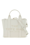 Marc Jacobs The Leather Small Tote Bag In Cotton/silver