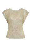 Philosophy Di Lorenzo Serafini Net Top With Jewel Applications In Fantasia Verde