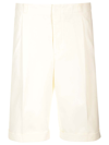 Thom Browne Deconstructed Bermuda Shorts In White