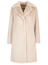 Herno Mid-length Faux-fur Coat In White